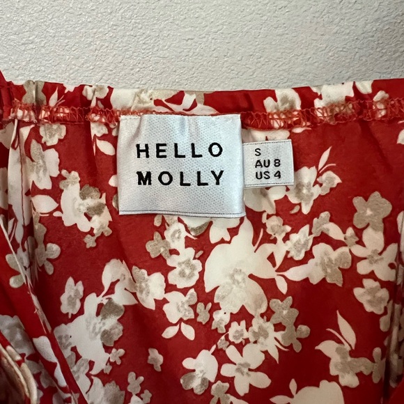 Hello Molly Red Floral Midi Dress - Picture 5 of 7